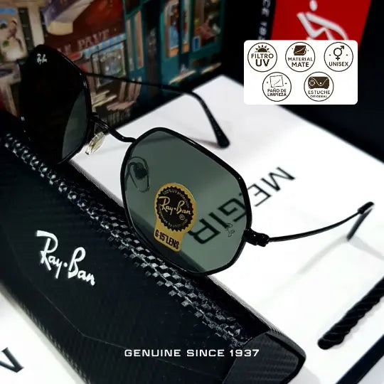 Rayban Octagonal + Estuche Original
