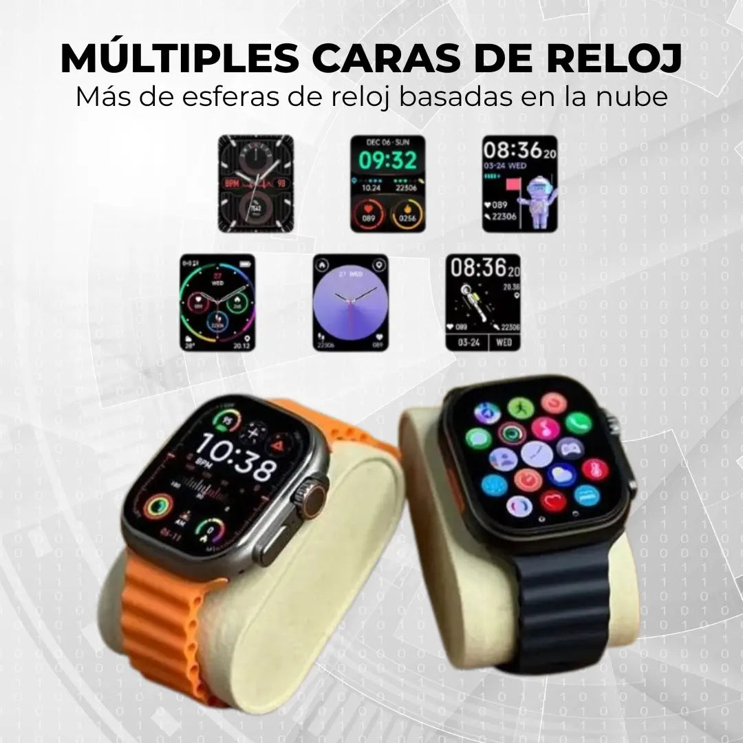 Reloj Smartwatch T10 Ultra 2.0 - Incluye 4 Pulsos