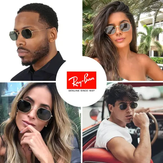 Rayban Octagonal + Estuche Original