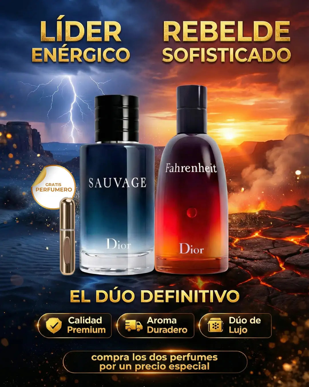 Combo Dior Sauvage + Fahrenheit - Lleva Obsequio