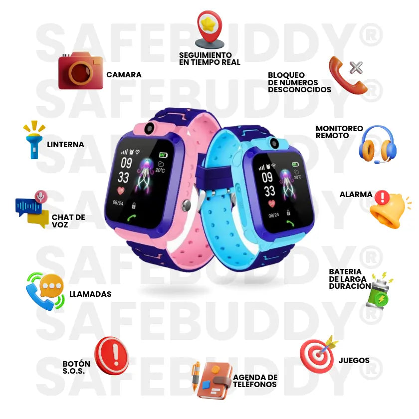 Reloj Inteligente Para Niños - SafeBuddy® Su reloj. Tu tranquilidad.