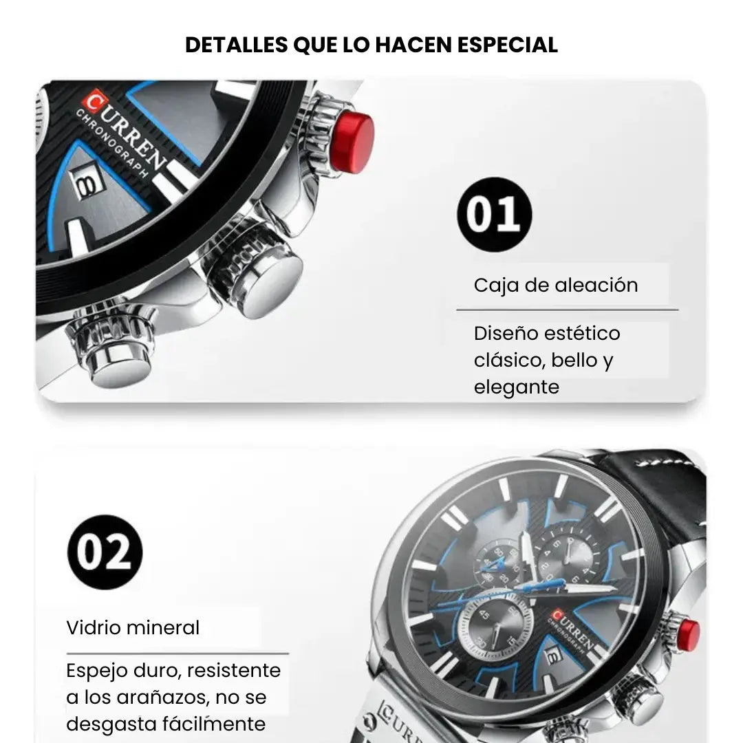 Reloj Curren 8346 Sumergible Cuarzo Japonés + Estuche Original