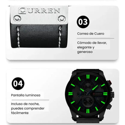 Reloj Curren 8346 Sumergible Cuarzo Japonés + Estuche Original