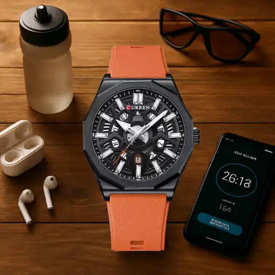 Reloj Curren Deportivo 8437 + Estuche Original