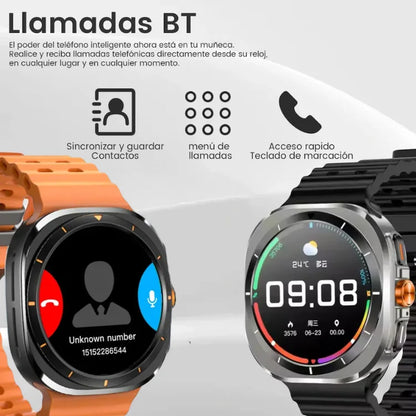 Reloj Smartwatch Z7 Ultra - Incluye Pulso Negro y Naranja