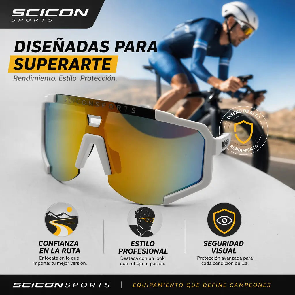 Gafas De Sol Scicon Sports - Ciclismo, Running y Senderismo.