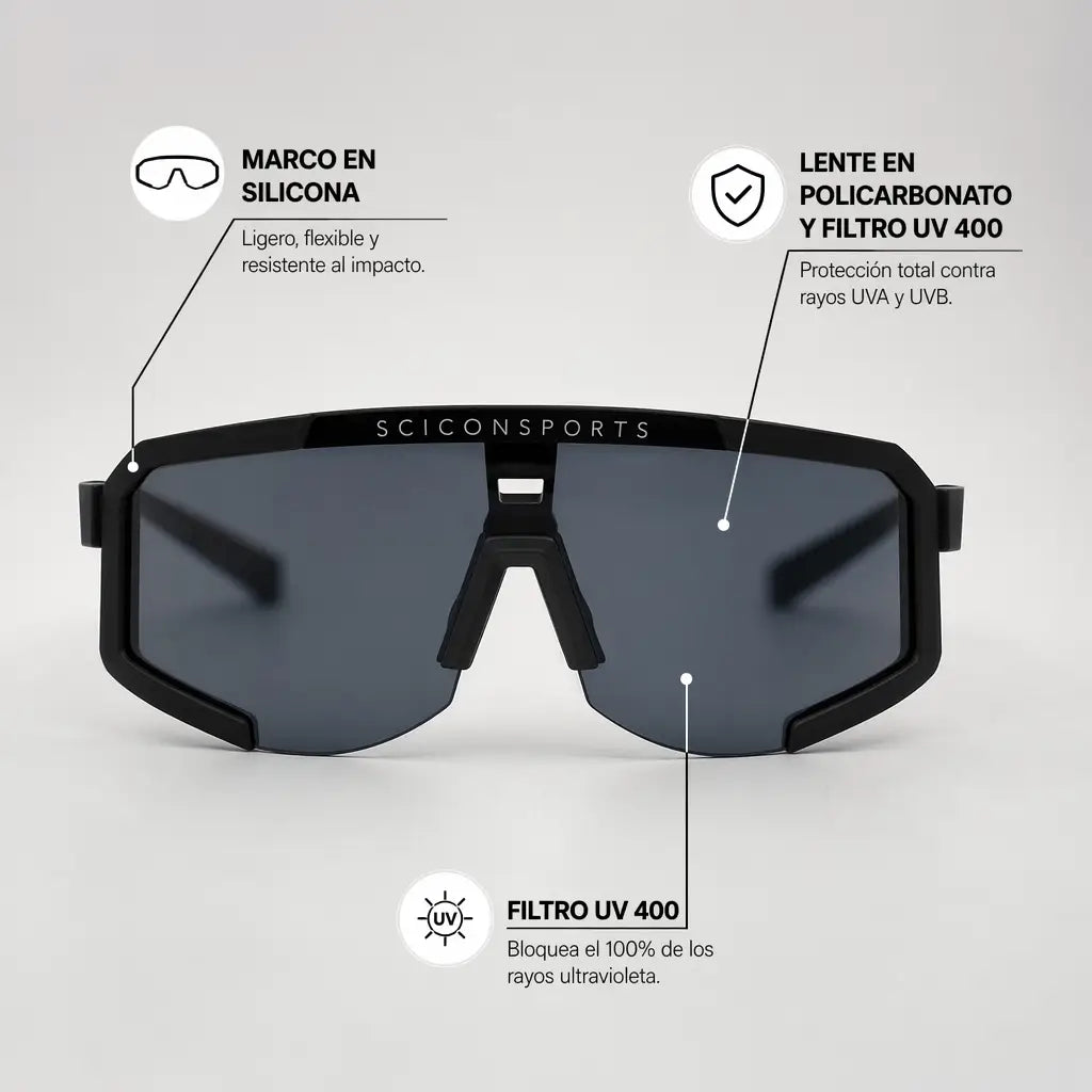 Gafas De Sol Scicon Sports - Ciclismo, Running y Senderismo.