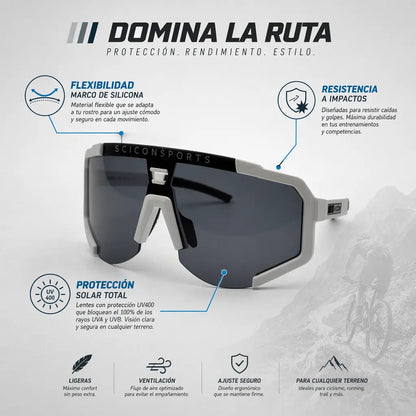 Gafas De Sol Scicon Sports - Ciclismo, Running y Senderismo.