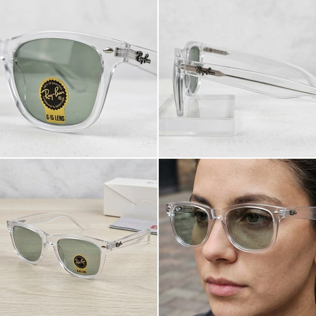 Gafas Wayfarer Transparentes