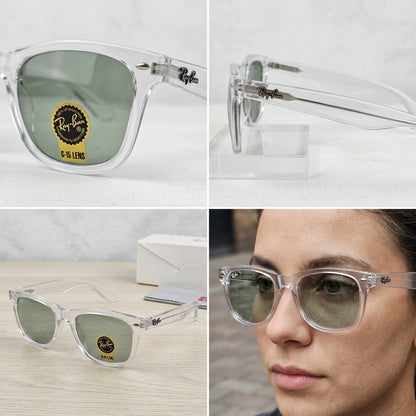 Gafas Wayfarer Transparentes