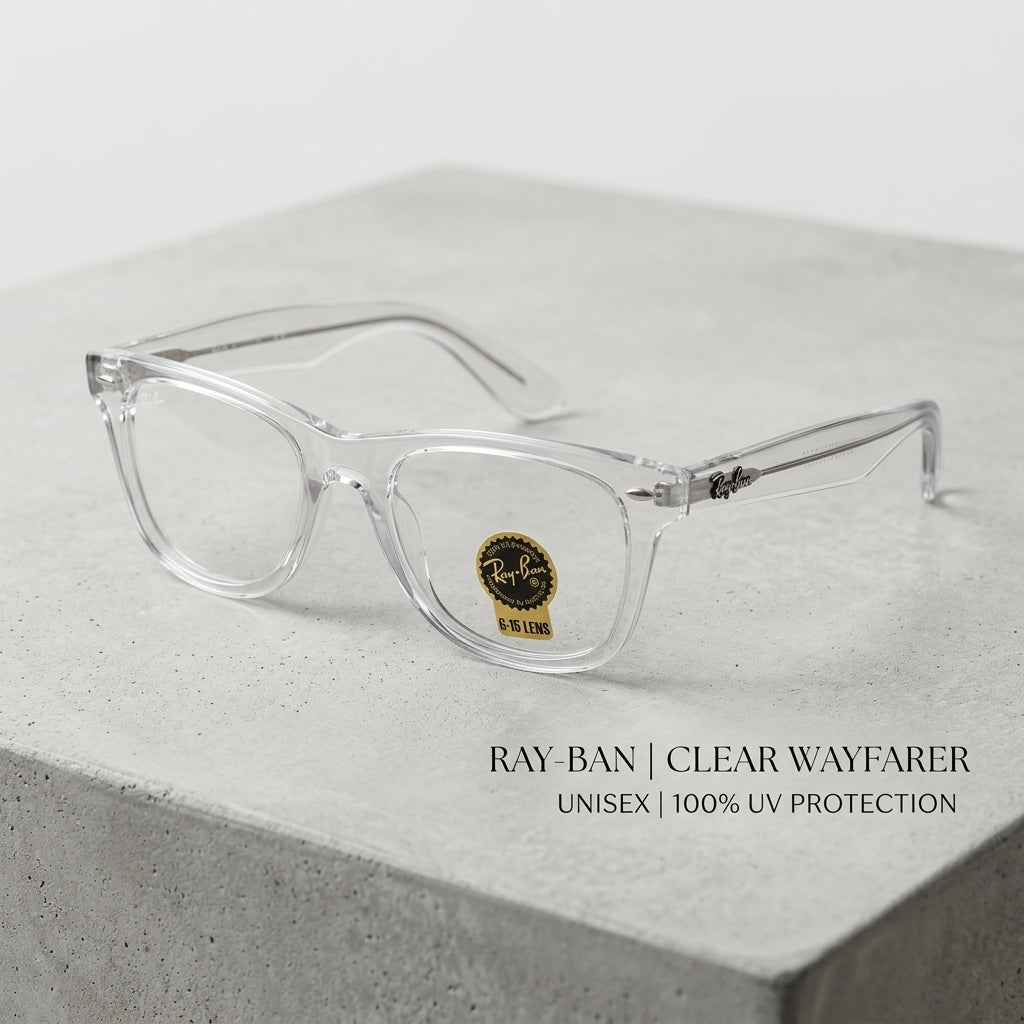 Gafas Wayfarer Transparentes