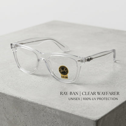 Gafas Wayfarer Transparentes