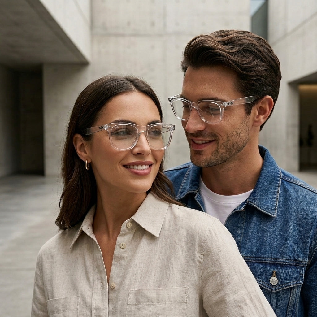 Gafas Wayfarer Transparentes